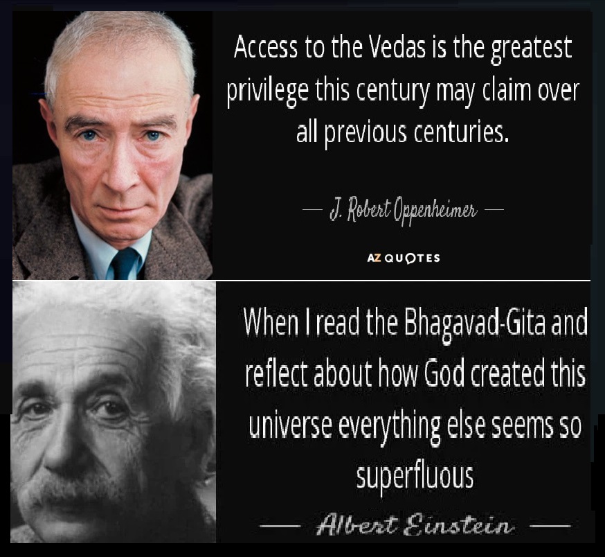 Oppenheimer and Einstein on Gita